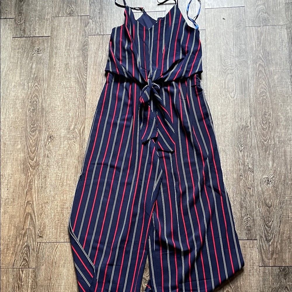 Monteau Blue Garment with Red Accents